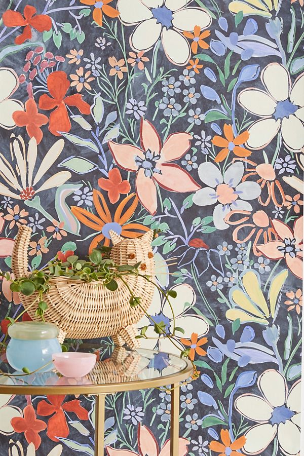 Sylvie Floral Removable Wallpaper Urban Outfitters