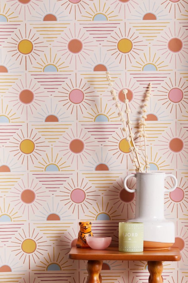 Slide View: 1: Geo Sun Removable Wallpaper