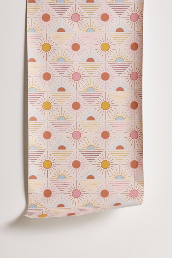 Slide View: 2: Geo Sun Removable Wallpaper