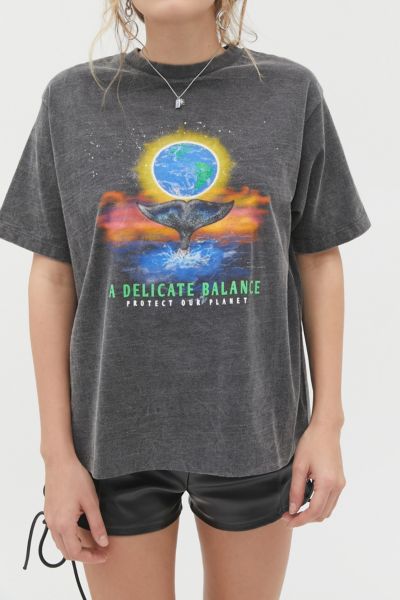 Delicate Balance Washed Tee | Urban Outfitters