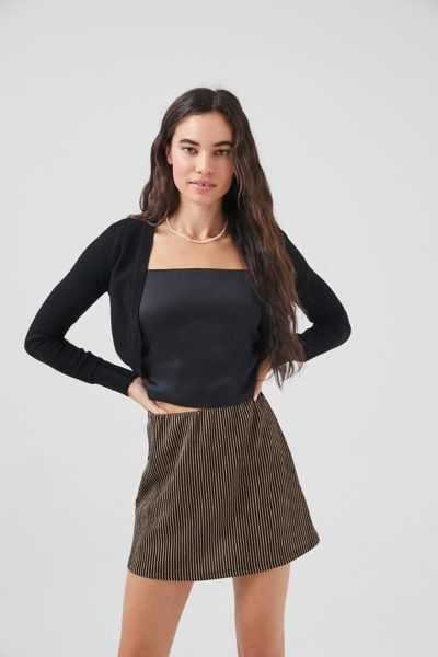 a line knit skirt