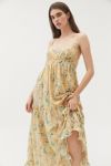UO Millstone Floral Tiered Ruffle Maxi Dress | Urban Outfitters