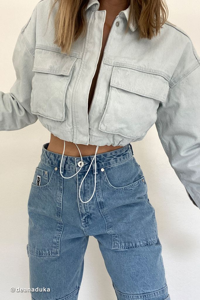 BDG Denim Cropped Utility Jacket | Urban Outfitters Canada
