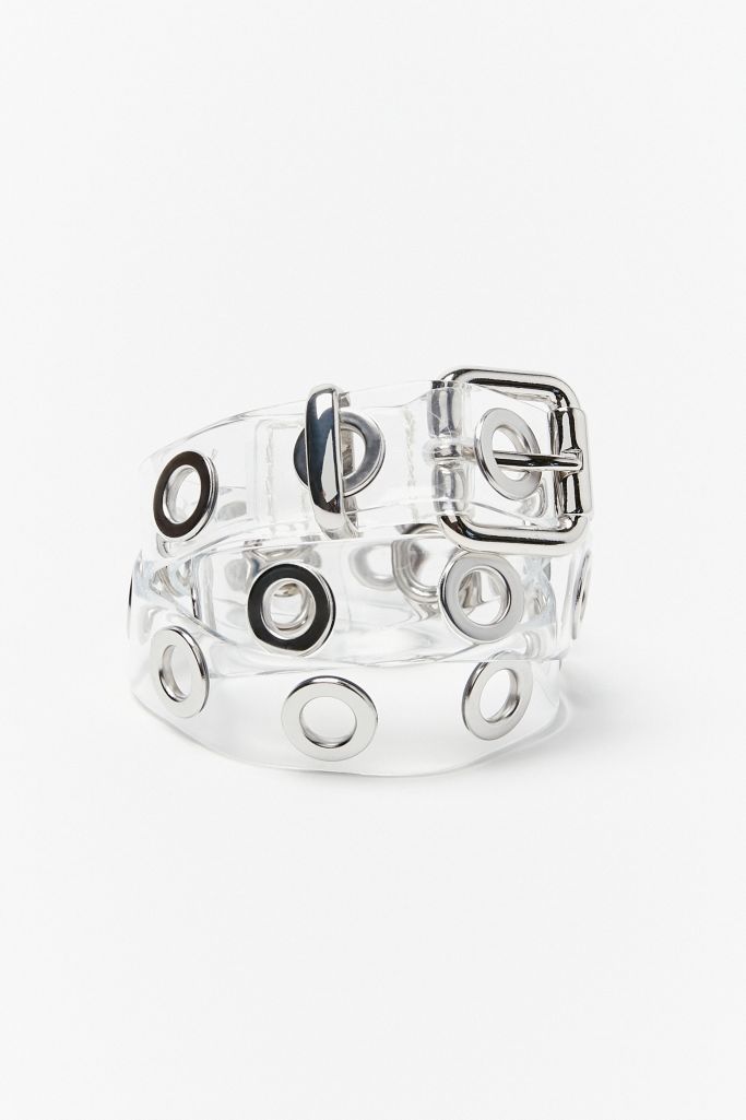 Thin Clear Grommet Belt Urban Outfitters