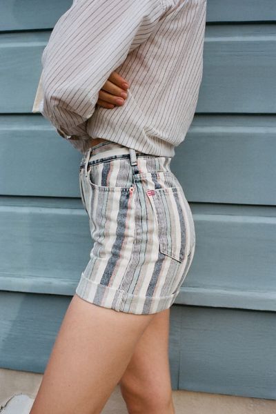 high rise denim mom shorts