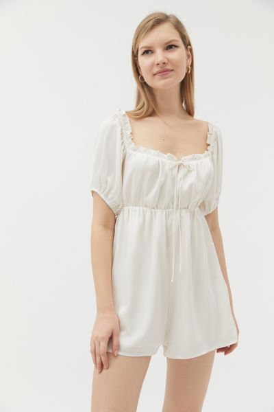 square neck romper