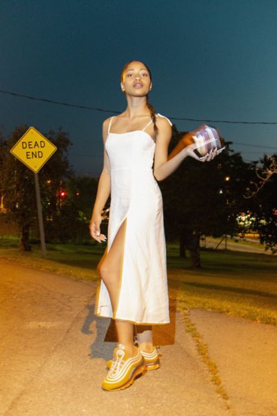 linen tie dress