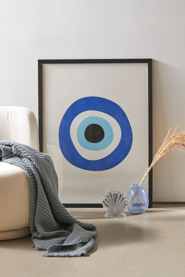 Slide View: 1: Inogitna Evil Eye Symbol Art Print