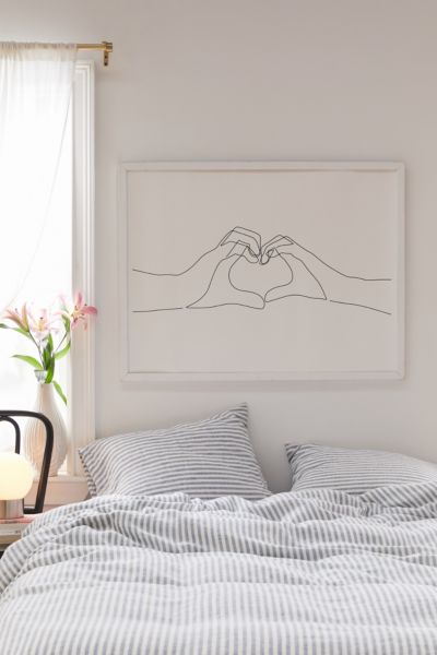 Explicit Design Hand Heart Art Print