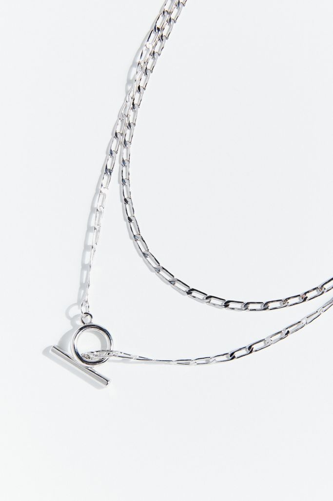 Layered Toggle Chain Necklace Urban Outfitters