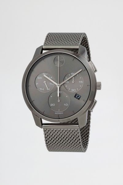 Movado Bold Thin Chronograph Quartz Grey Dial Men's Watch 3600635