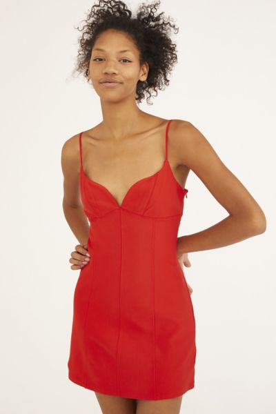 urban outfitters red mini dress