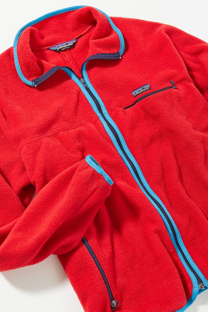 Vintage Patagonia Red Fleece Jacket Urban Outfitters Canada
