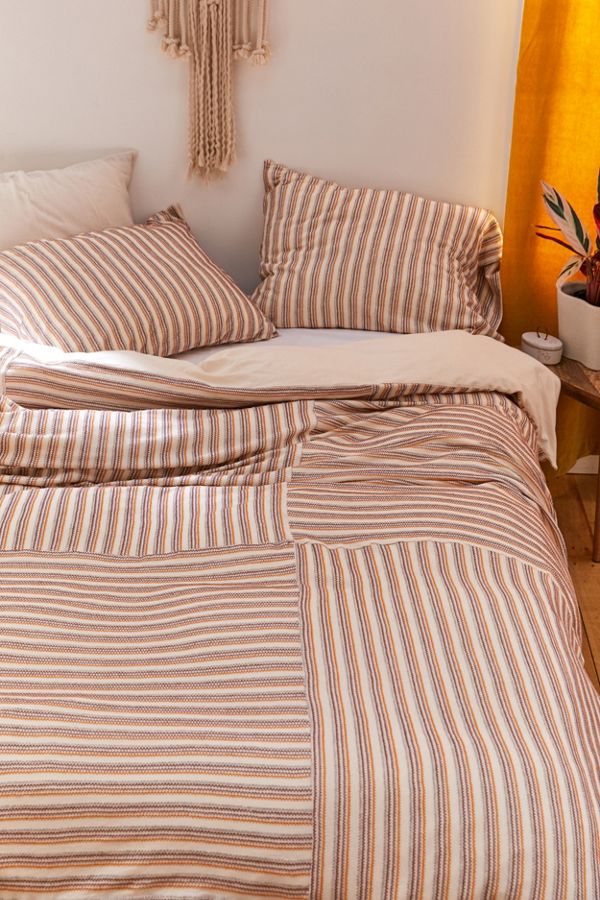Slide View: 1: Chevron Twist Jersey Duvet Cover