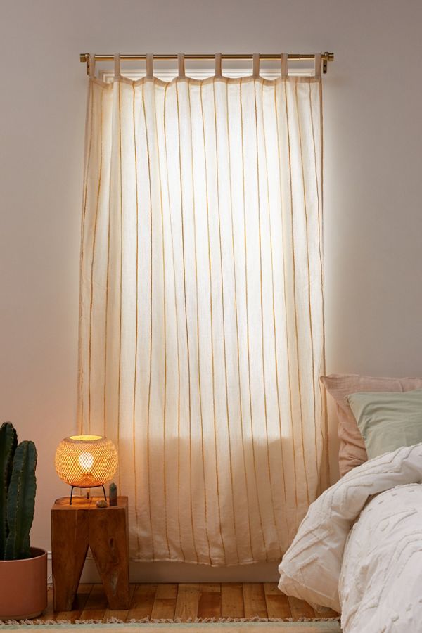 Slide View: 1: Ziggy Woven Striped Window Panel