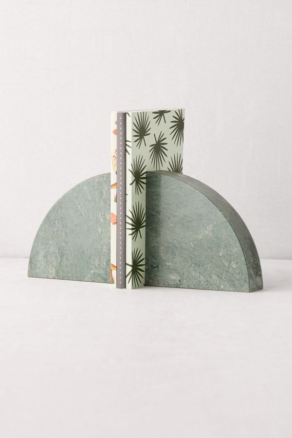 Travertine Arched Bookends - The Lighting Vault - View #2