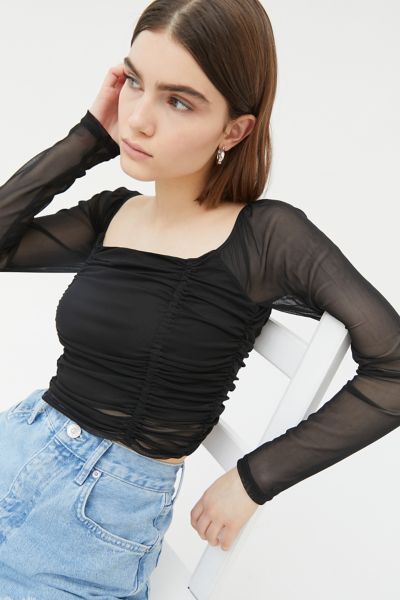 mesh shirt urban outfitters