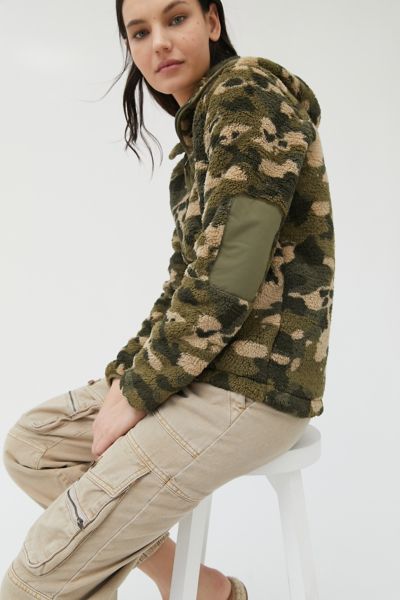 north face camo sherpa