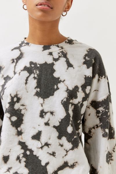 black tie dye crewneck