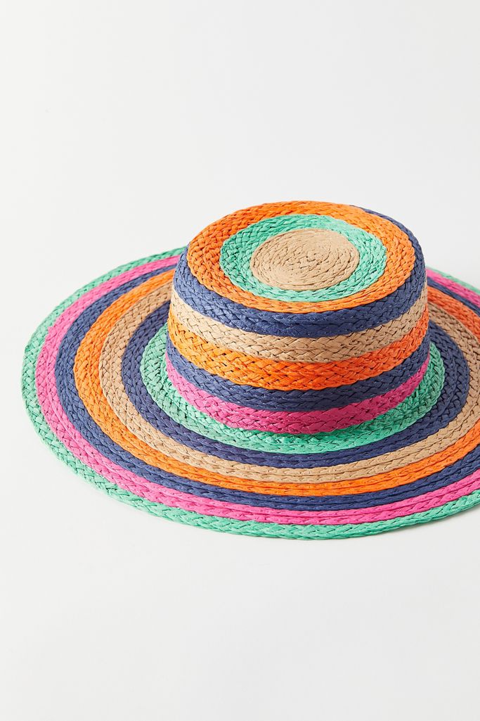 Large Straw Boater Hat Urban Outfitters