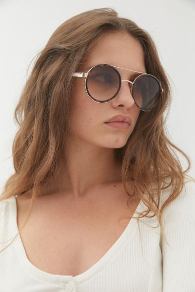 Zelda Brow Bar Round Sunglasses Urban Outfitters Canada 1048