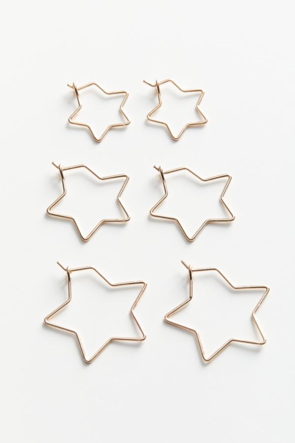 Mini Star Hoop Earring Set | Urban Outfitters