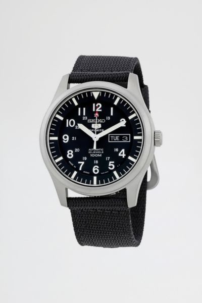 seiko 5 automatic black dial