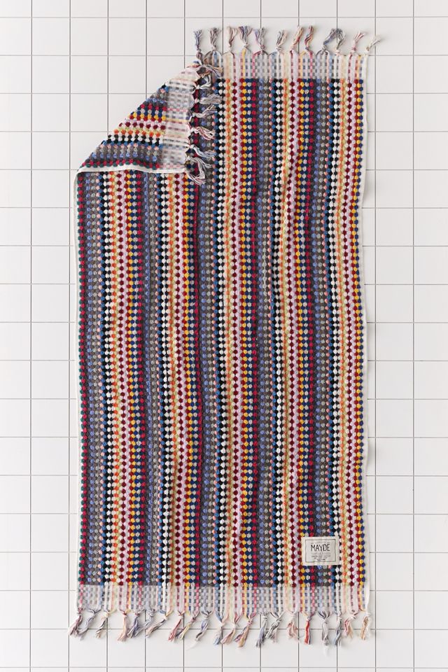 MAYDE Rainbow Bath Towel Urban Outfitters