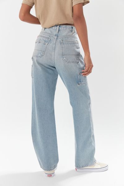 high waisted carpenter jeans