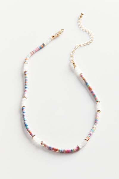 Ella Rainbow Beaded Short Necklace | Urban Outfitters