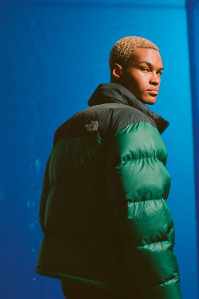 north face green puffer