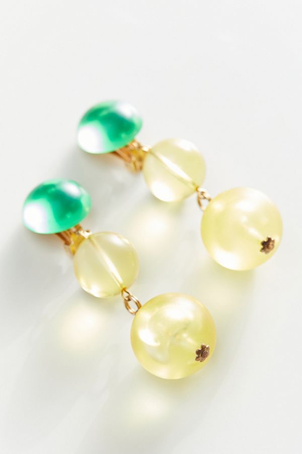 Vintage Bauble Drop ClipOn Earrings Urban Outfitters