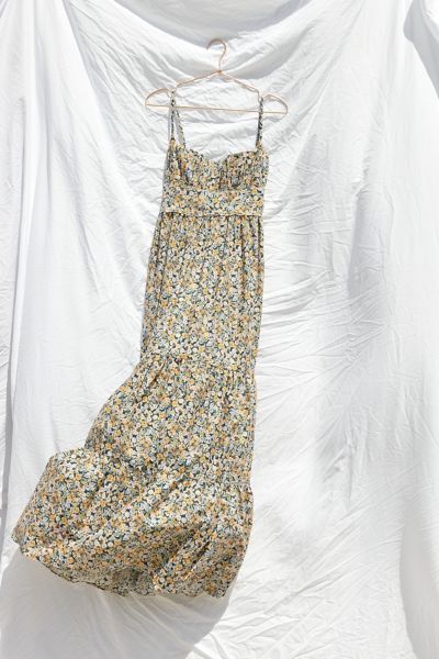 fame and partners floral maxi dress