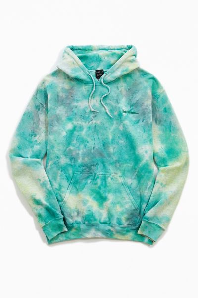 teal tie dye hoodie