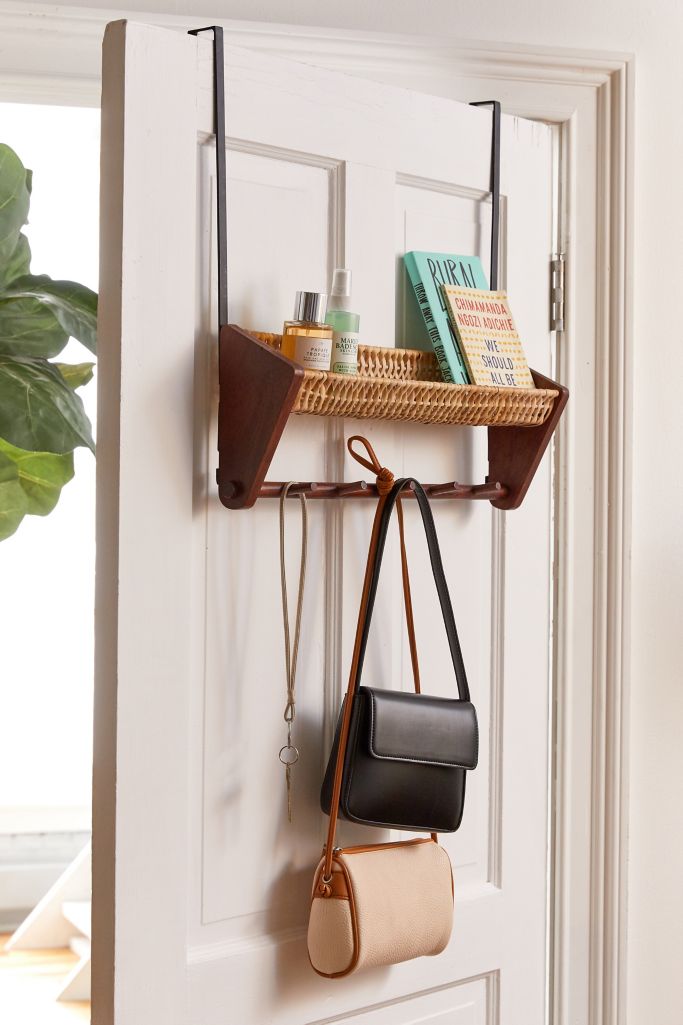 Mason OverTheDoor MultiHook Storage Shelf Urban Outfitters