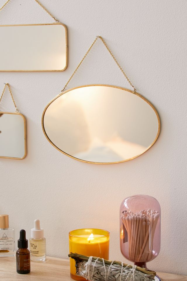 Tiny Oval Hanging Wall Mirror Urban, Hanging Oval Mirror