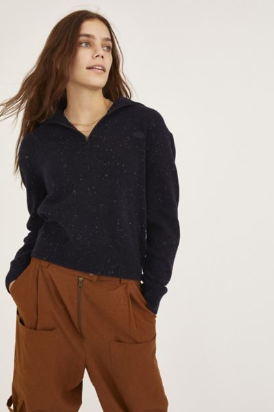 north face quarter zip sweater