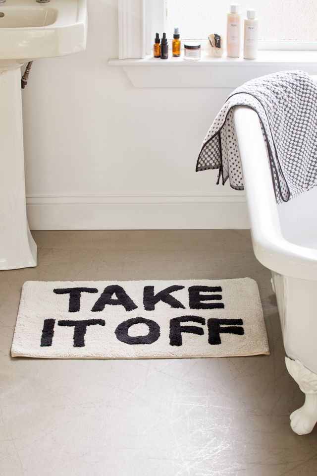 Take It Off Bath Mat Urban Outfitters