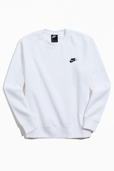 white crew neck nike