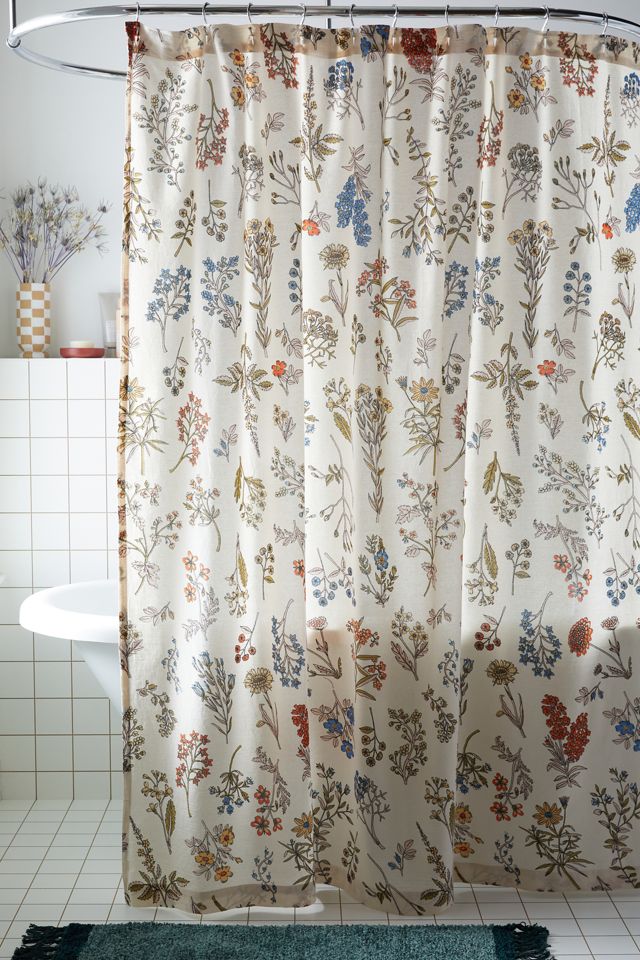 Myla Floral Shower Curtain Urban Outfitters
