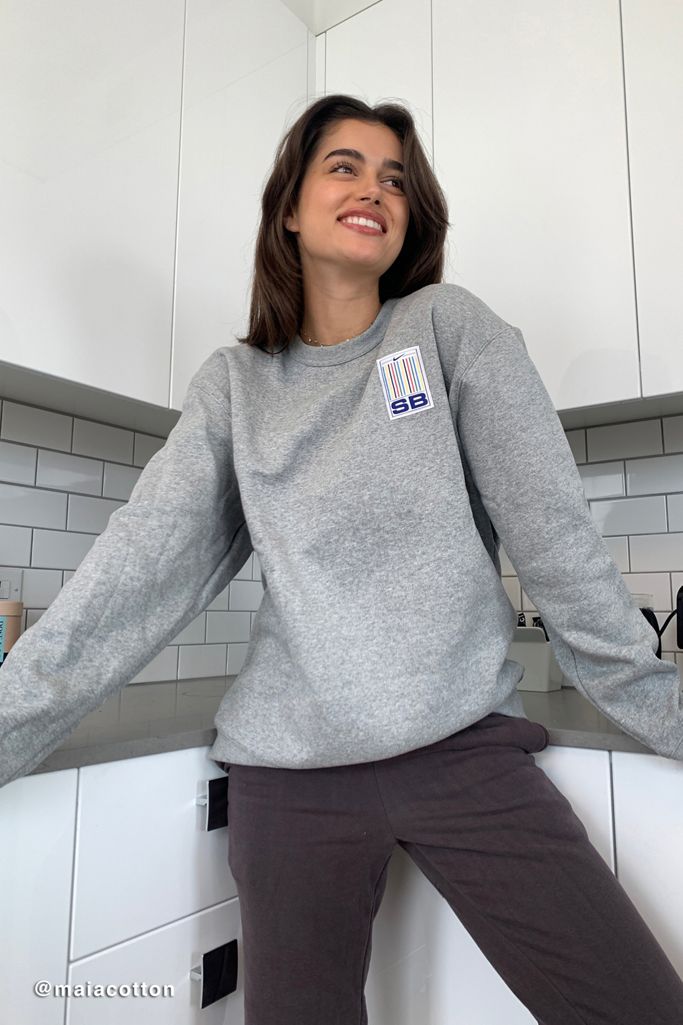 Nike Skateboard Striped Logo Crew Neck Sweatshirt Urban Outfitters