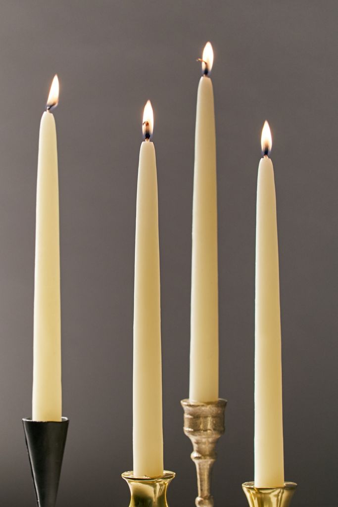 Beeswax Taper Candle Set Of 4 Urban Outfitters