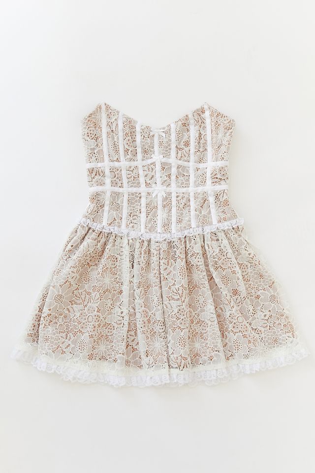 For Love Lemons Jelena Lace Strapless Mini Dress Urban Outfitters