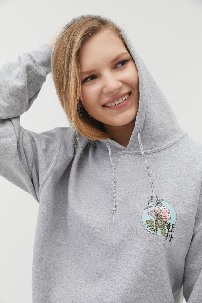 UO Floral Skate Hoodie Sweatshirt Urban Outfitters