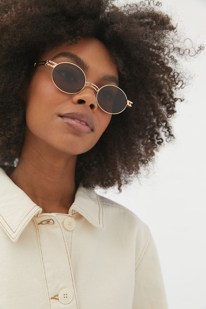 Skylar Metal Oval Sunglasses | Urban Outfitters
