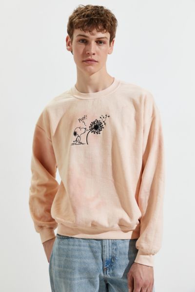 Snoopy Embroidered Crew Neck Sweatshirt - .99