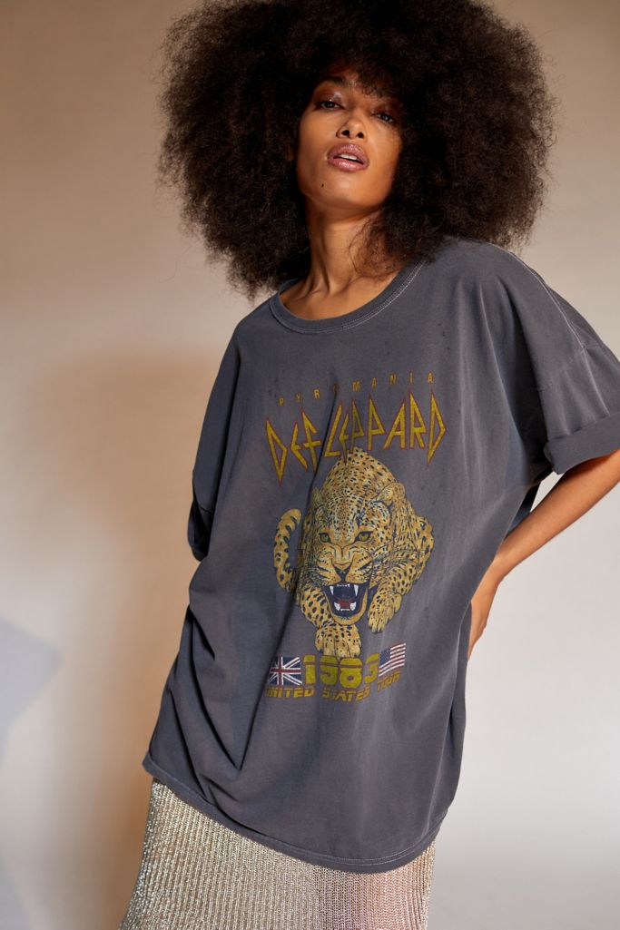 Def Leppard 1983 Tour T-Shirt Dress | Urban Outfitters