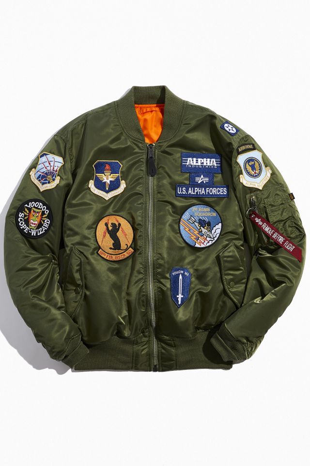 alpha industries patch jacket