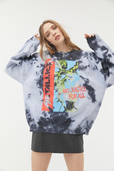 metallica tie dye hoodie