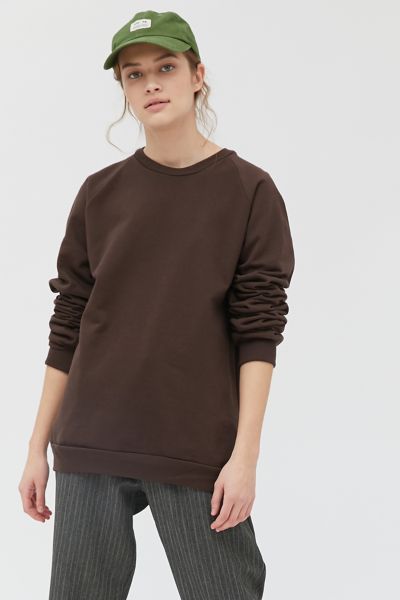 organic cotton crew neck sweatshirt